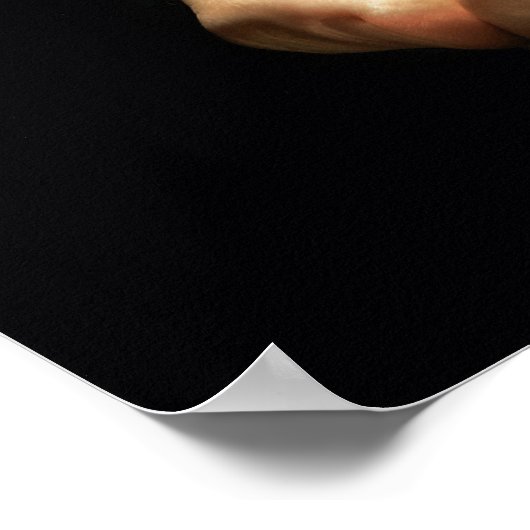 折り畳まれた手が光を保持 ポスター (角)