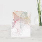 折り畳まれた招待状 招待状 (裏面)