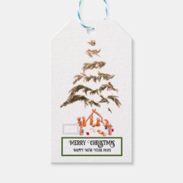 折り畳まれた挨拶 ギフトタグ