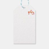 折り畳まれた挨拶 ギフトタグ (裏面)