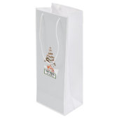 折り畳まれた挨拶 ワインギフトバッグ (裏面アングル)