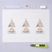 折り畳まれた挨拶 薄葉紙 (クラフト)