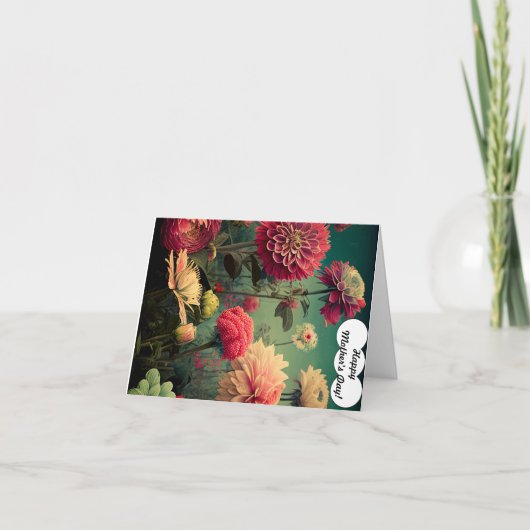 折り畳まれた母の日のカード サンキューカード (正面)