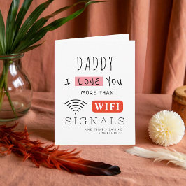 折り畳まれた父の日WIFIギフトパパ カード