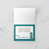 折り畳まれた素朴サンキューカードカントリーメイソンジャー サンキューカード (内部)