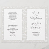 折り畳まれた結婚カトリックの式プロ葉グラム (正面)