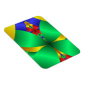 折り畳まれた緑の円錐(金ゴールド) マグネット (右側)