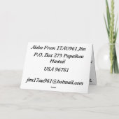 折り畳まれたＱＳＬ 961 サンキューカード (裏面)