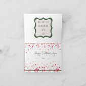 折り畳まれた(賢人は言った)バレンタインデーのカード シーズンカード (内部)