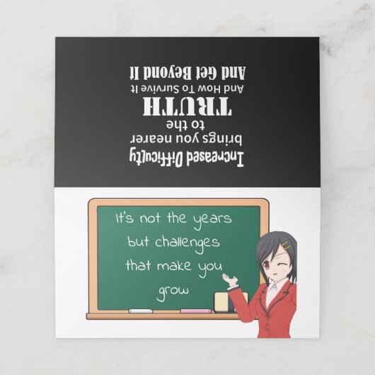 折り畳まれパーソナライズされたた賢明な引用文 プレイスカード (外部開封)