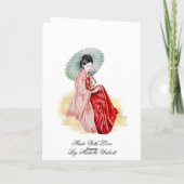 折り畳ま日本のれた芸術の静寂 サンキューカード (裏面)