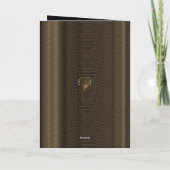 折り畳みアナウンスカードアールデコブラックと金ゴールド 案内状 (裏面)