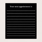 折り畳みアポイントメントカード- BusyBeeデザイン 名刺 (内部フラット)