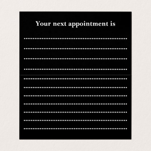 折り畳みアポイントメントカード- BusyBeeデザイン 名刺 (内部フラット)