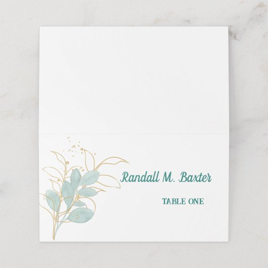 折り畳みエスコート座席表 プレイスカード (外部開封)