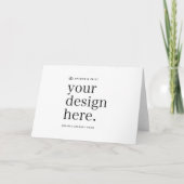 折り畳みカードお使いのデザインアップロード5" x 7" サンキューカード (正面)