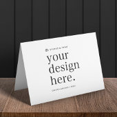 折り畳みカードお使いのデザインアップロード5" x 7" サンキューカード