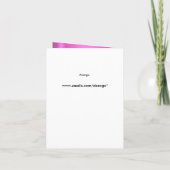 折り畳みカードキンセアニェラピンクグリッターティアラ 招待状 (裏面)