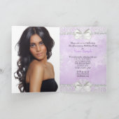 折り畳みカードパープルキンセアニェラ招待状 招待状 (内部)