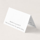 折り畳みカードパープルピースホースバイシェリージャービス (裏面)