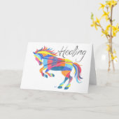 折り畳みカードヒーリングホースbyシェリー・ジャービス カード (黄色い花)