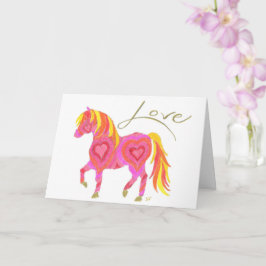 折り畳みカードピンクラブホースバイシェリージャービス カード