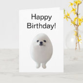 折り畳みカード卵ドッグミーム カード (黄色い花)