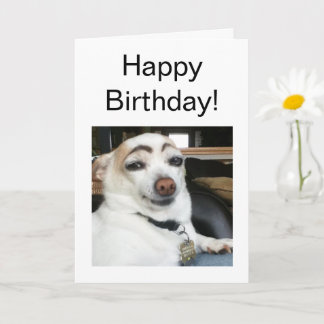 折り畳みカード眉毛ドッグミーム カード