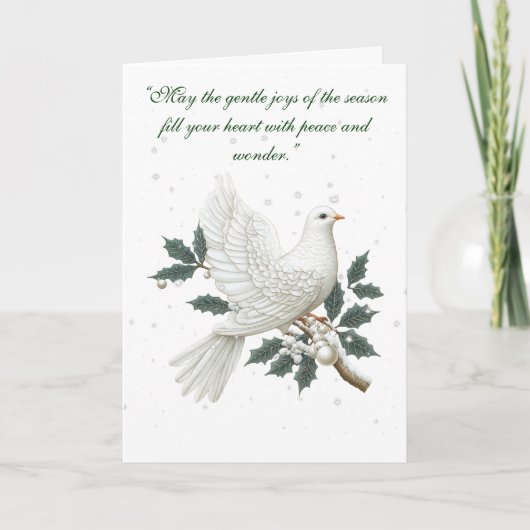 折り畳みカード – エレガントクリビクトリアンスマス カード (正面)