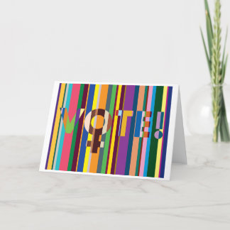 折り畳みカード – 「女性が決める」（投票！） サンキューカード