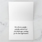 折り畳みカード – Giraffe Love Card カード (内部)