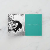 折り畳みカード：WOODBLOCK日本の:猫とトマト ノートカード (内部)