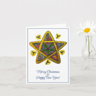 折り畳みクリスマスカードはオリジナルアートから印刷 カード