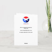 折り畳みクリスマスカードはオリジナルアートから印刷 カード (裏面)