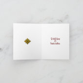 折り畳みクリスマスカードはオリジナルアートから印刷 カード (内部)