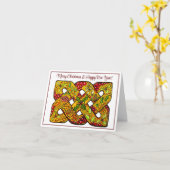 折り畳みクリスマスカードはオリジナルアートから印刷 カード (黄色い花)