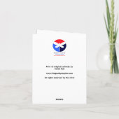 折り畳みクリスマスカードはオリジナルアートから印刷 カード (裏面)