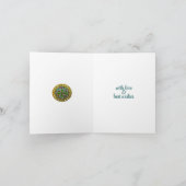 折り畳みクリスマスカードはオリジナルアートから印刷 カード (内部)