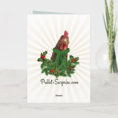 折り畳みクリスマスカード – オールドサンシック サンキューカード (裏面)