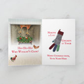 折り畳みクリスマスカード – オールドサンシック サンキューカード (内部)