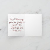 折り畳みクリスマスカード シーズンカード (内部)