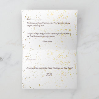 折り畳みクリスマス&年賀状2023-24 サンキューカード