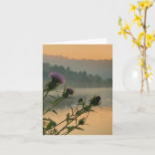 折り畳みグリーティングカードと自然テーマ カード (黄色い花)