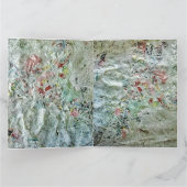 折り畳みグリーティングカードのダブルホワイトテクスチャ抽象芸術 カード (内部)