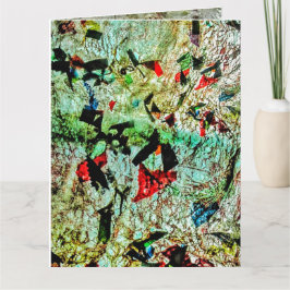 折り畳みグリーティングカードのダブルホワイトテクスチャ抽象芸術 カード