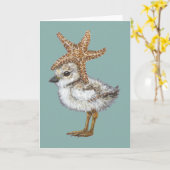 折り畳みグリーティングカードをピピンで留める カード (黄色い花)