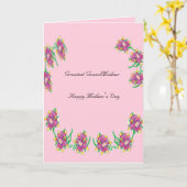 折り畳みグリーティングカードグランドマザーズ/母の日 カード (黄色い花)