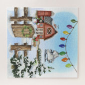 折り畳みグリーティングカードジグソーパズル ジグソーパズル (横)