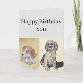 折り畳みグリーティングカードチャイルドの誕生日息子 カード