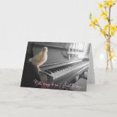 折り畳みグリーティングカードノタベアグルラ/言うだけ カード (黄色い花)